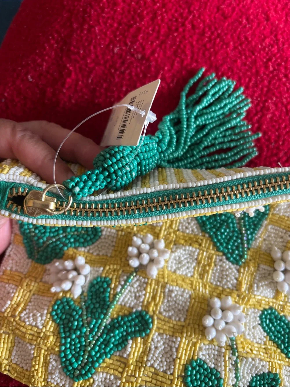 Beaded Floral Large Clutch - Anthropologie